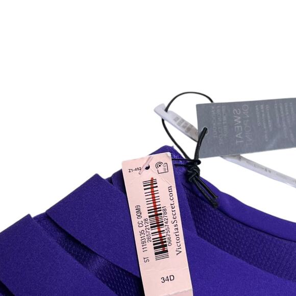 Victoria's Secret Knockout Front-Close On Point Sports Bra Brilliant Purple 34D - Picture 3 of 5